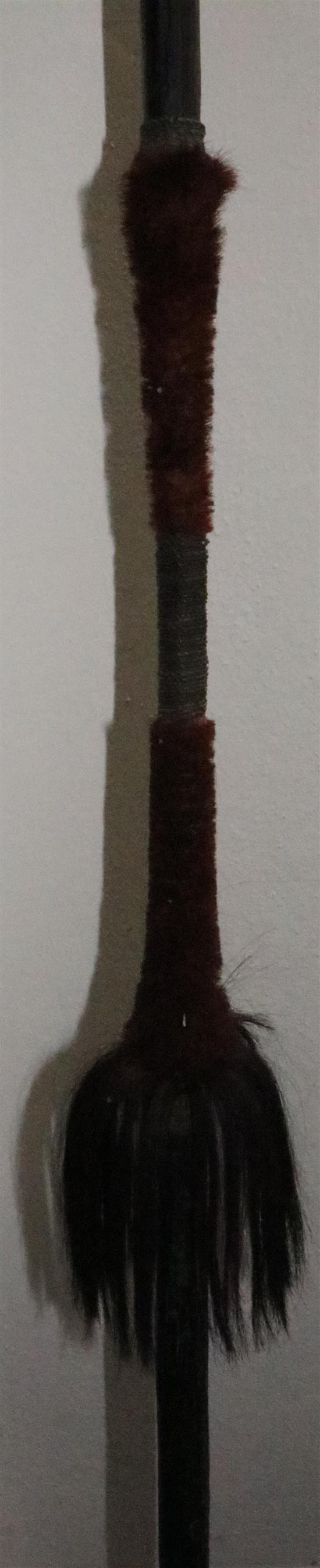 An Assam iron spear, 6ft 10in.